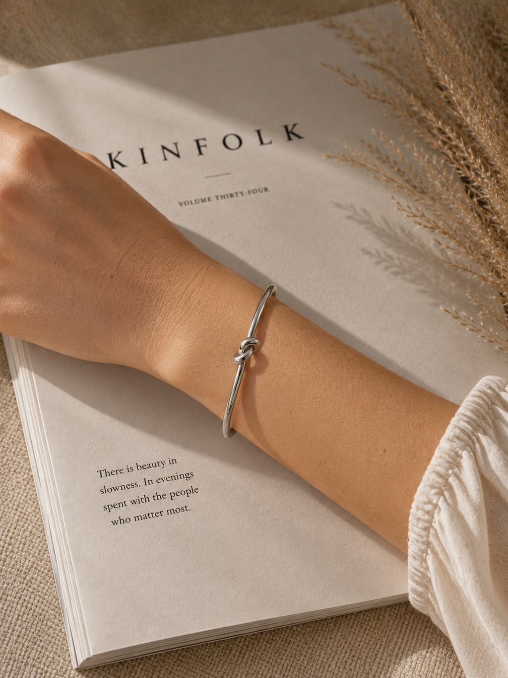 TRESS BRACELET SILVER