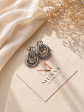 ORBIS EARRINGS Ασημί - Knot drop σκουλαρίκια | Mussé Accessories
